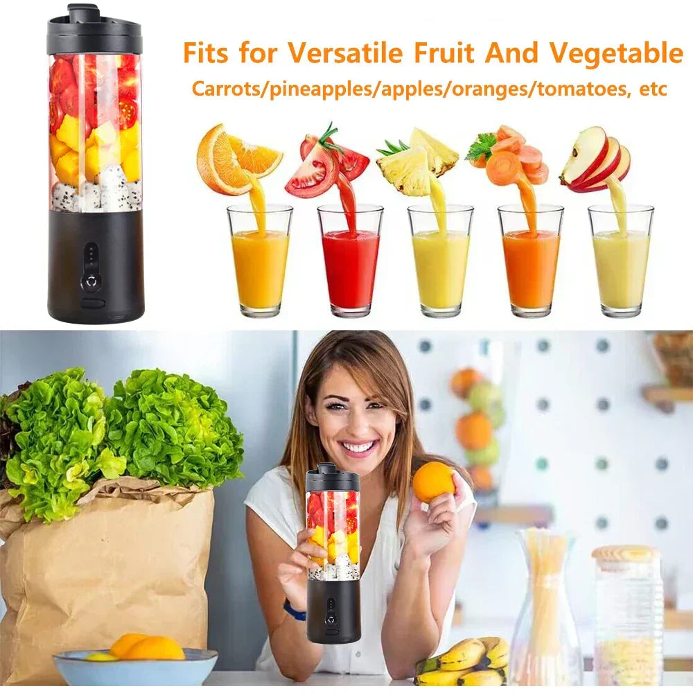 Mini Portable Rechargeable Electric Fruit Juicer Blender