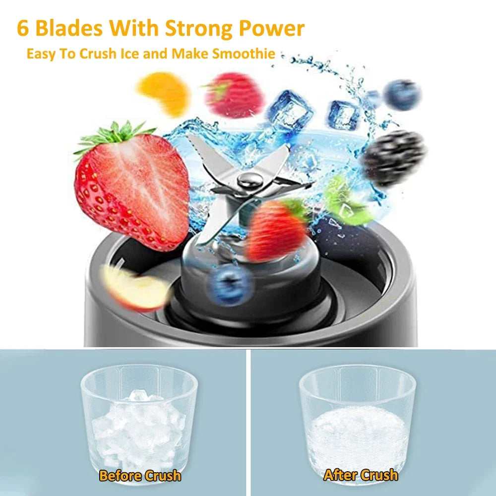 Mini Portable Rechargeable Electric Fruit Juicer Blender