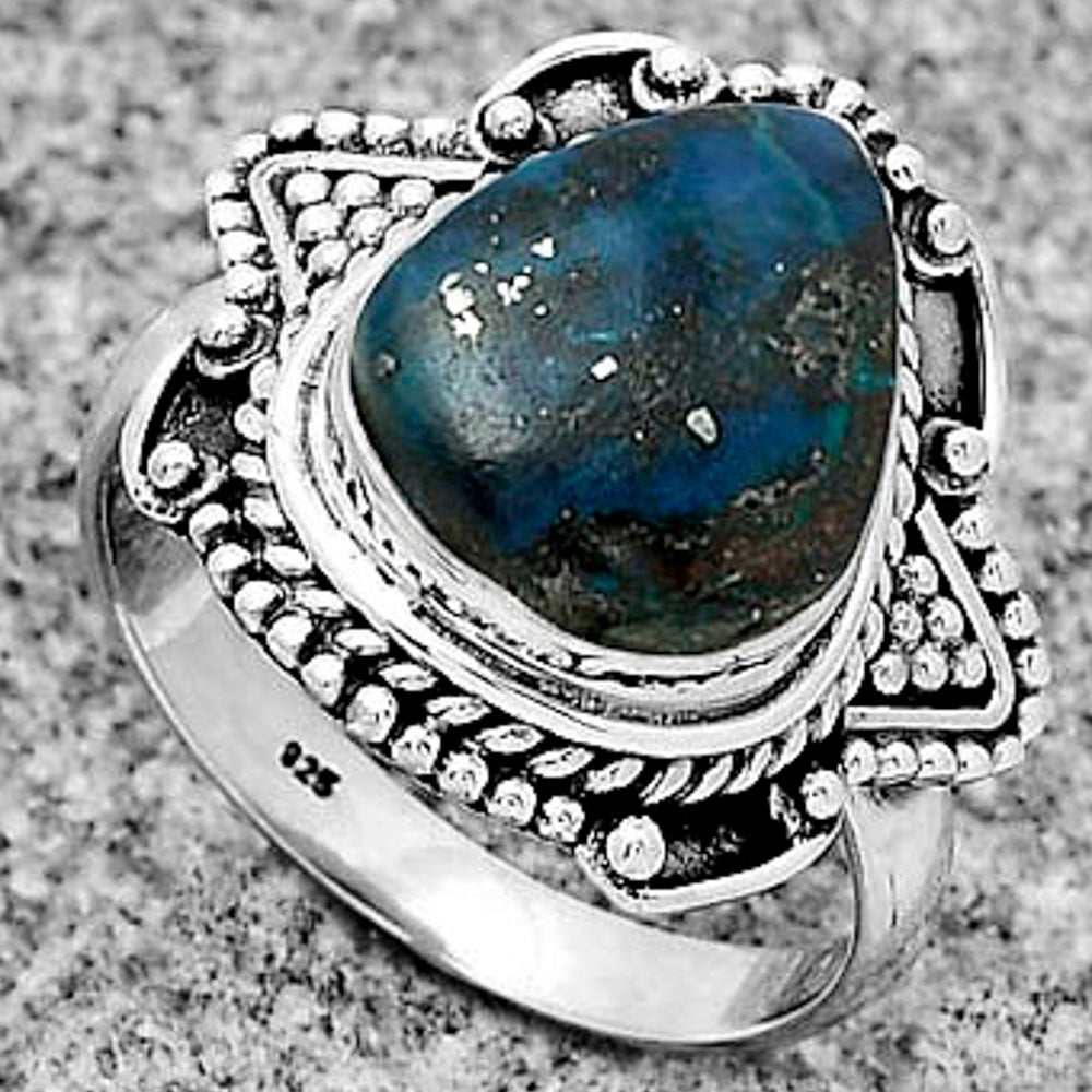 Natural Shattuckite - USA Ring size-8.5 R-1557 SDR182210