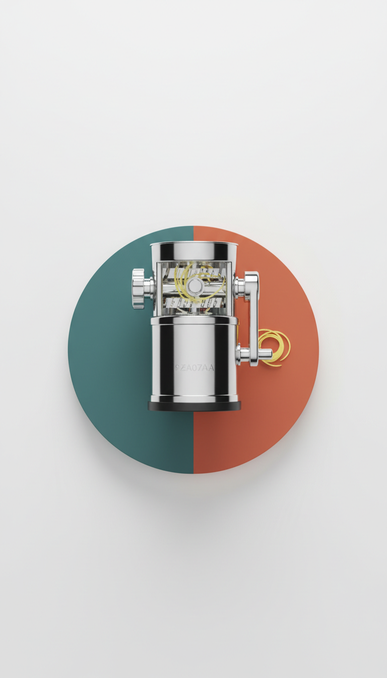 Stainless steel spiralizer with grip handle